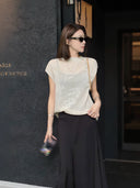 Reversible Twist Floral Knit Top（Z3376）