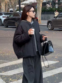 Matching Scarf Quilted Coat（Z122）