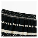 Diamond Pattern Color Block Midi Skirt（Z3293）