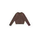 Vintage Crew Neck Textured Sweater（Z2541）