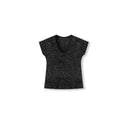 Áo Thun Cổ Tròn Đan Kim Đường Giữa Lưng（Z3123）