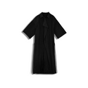 Irregular pleated long shirt