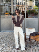 เสื้อสเวตเตอร์ถักเนื้อนุ่มคอกลม (Z3698)