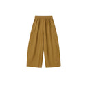 Elastic Waist Textured Cropped Pants（Z3377）
