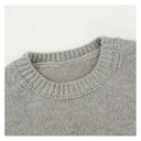เสื้อสเวตเตอร์ถักเนื้อนุ่มคอกลม (Z3698)