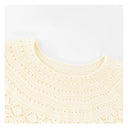 Neckline Panel Knit Top（Z3213）