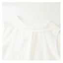 Elegant Pearl Detail Tie Neck Top（Z3323）