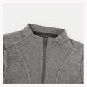 Half Zip Stand Collar Flattering Top（Z3703）