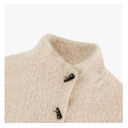 Toggle Button Textured Cropped Jacket（Z3755）