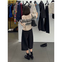 Vertical Seam Cropped Pants（Z3757）