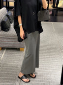 Slim Silhouette Elastic Waist Skirt（Z3106）