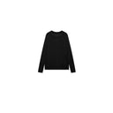 Crew Neck Long Sleeve Tee with Back Seam