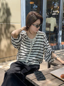 Hooded Double-Zip Knit Cardigan（Z3309）