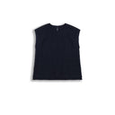 เสื้อครอปวินเทจเนื้อผ้ามีเท็กซ์เจอร์แต่งย่นและผ่าข้างคู่ (Z3107)