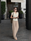 Draped Comfort Casual Trousers（Z3188）