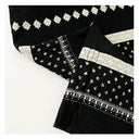 Diamond Pattern Color Block Midi Skirt（Z3293）