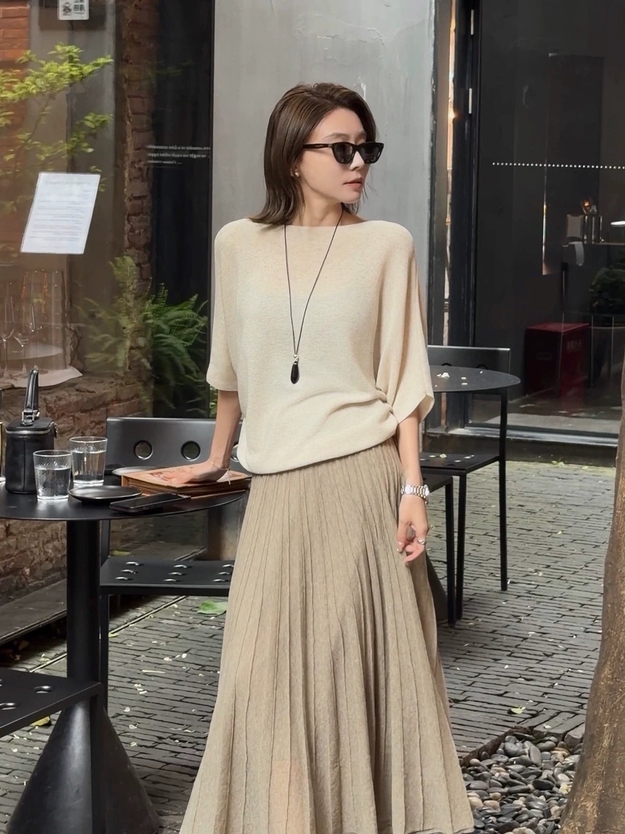 เสื้อไหมพรมแขนค้างคาว (Z3104)