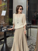 Batwing Sleeve Knit Top（Z3104）