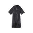 Irregular pleated long shirt