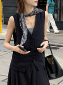 V-Neck Single-Breasted Vest（Z2090）