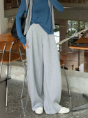Back Elastic Waist Drapey Pants（Z3662）