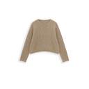 เสื้อสเวตเตอร์ผ้าถักลายวาฟเฟิลคอกลม (Z3668)