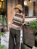 Contrast Breathable Knit Vest（Z3194）