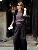 เสื้อถักคอกลมผ้าน้ำหนักเบา（Z2353）
