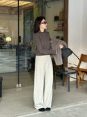 Dimensional Drapey Wide Leg Pants（Z3763）