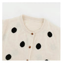 Color Block Polka Dot Knit Cardigan（Z3704）