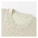 Crew Neck Marled Knit Vest（Z3288）