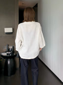 Casual Textured Loose-Fit Tee（Z3126）