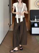 Structured Seam Cropped Pants（Z3195）