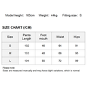 กางเกงยีนส์วินเทจทรงขากว้างแบบสบาย (Z3688)