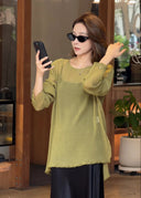 ダブルスリット通気性マッチャトップ（Z3042）