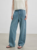 Machine-Washable Wide-Leg Jeans (Z1726)