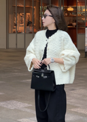 Textured Heavyweight Cardigan Sweater（Z2505）