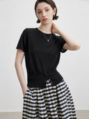 Atasan Rajut Slim-Fit yang Disempurnakan (Z704)