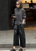 Vintage Seam-Detail Ankle Pants（Z2406）