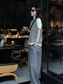 Side Seam 3D Effect Casual Pants